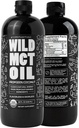 Wild MCT Oil Organic Coconut - 32 fl oz - fra 100% Natural Coconut - Flavorless & Odorless C10 / C8 MCT Olie til energi og kognitiv support - Keto-Friendly - Perfekt til kaffe, shakes og opskrifter