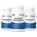 Fairhaven sundhed FertilAid for mænd, MotilityBoost, og Countboost Combo-124; Fertilitet Kosttilskud til mænd