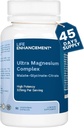 Life Enhancement Ultra Triple Magnesium Complex for kvinder og mænd med Glycinate, Malat og Citrat - Magnesium supplement Enhance Sleep og Brain Function - Made in USA (90 Vegetariske kapsler)