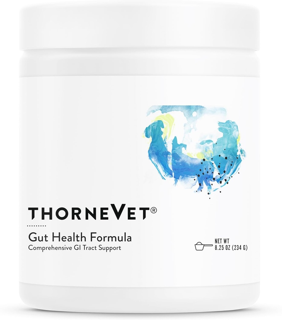 ThorneVET Gut Health Formel - Gastrointestinal støtte til hunde, katte & heste, 180 Scoops