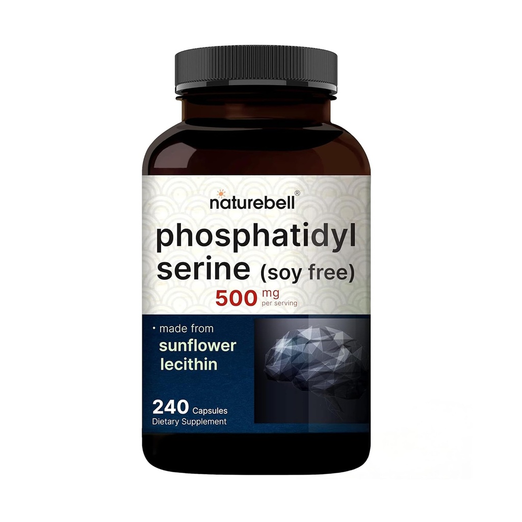 Ultra Strength Phosphatidylserin Supplement 500mg per servering, 240 Kapsler