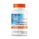 Læger Bedste Høj Potens Serrapeptase, Understøtter Sinus Sundhed 120.000 SPU, Non- GMO, Vegan 90 Veggie Caps