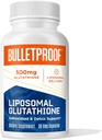 Bulletproof Liposomal Glutathione Force Antioxidant Kapsler, 30 Greve, supplement til lever sundhed og immunforsvar, 30 Servere