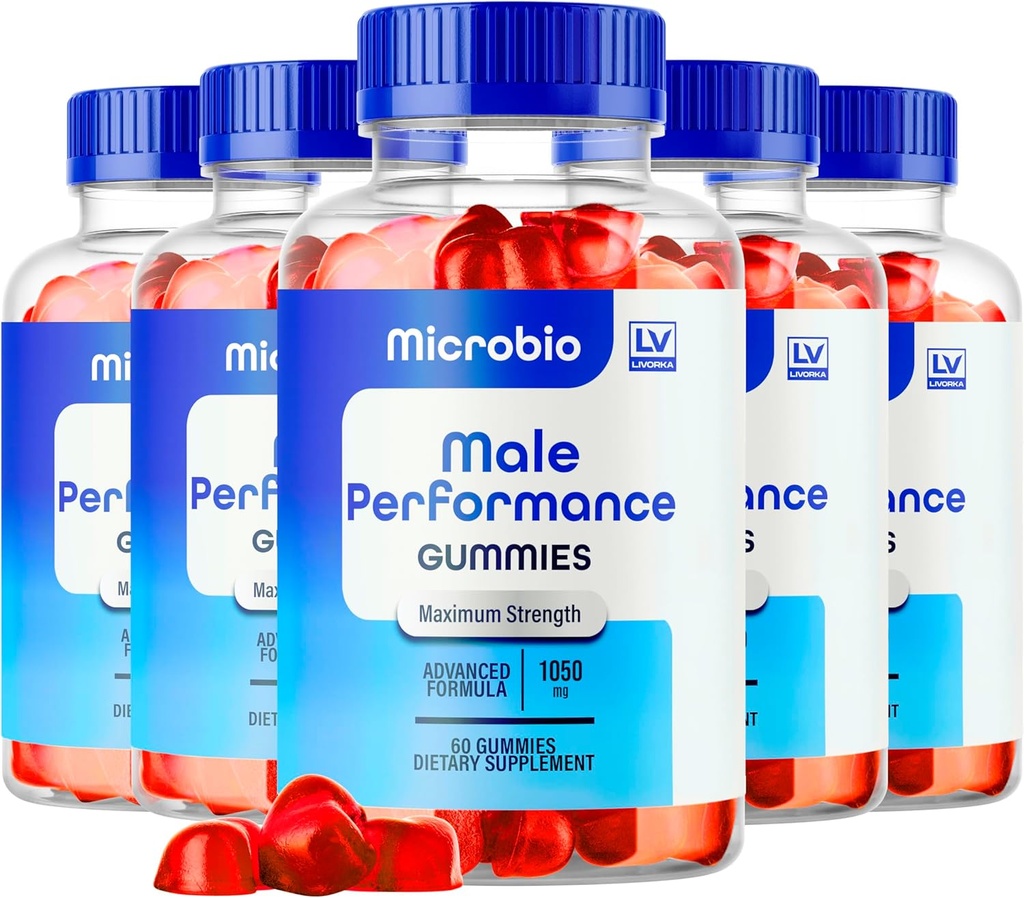 LIVORKA (5 Pack) Microbio ME Gummies, Microbio ME Gummies for Mænd, Microbio ME Gummies, Microbio ME Gummies, Microbio ME Gummies - All Natural Support Gummies, 300 Gummies for 5 Måneder.
