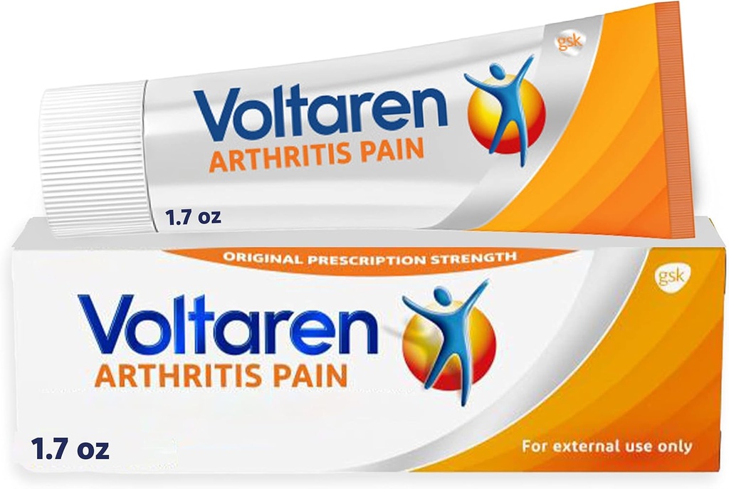 Voltaren Arthritis Pain Gel til kraftfuld tematisk arthritis Pain Relief med Diclofenac, Ingen recept påkrævet - 1,7 oz / 50 g Tube