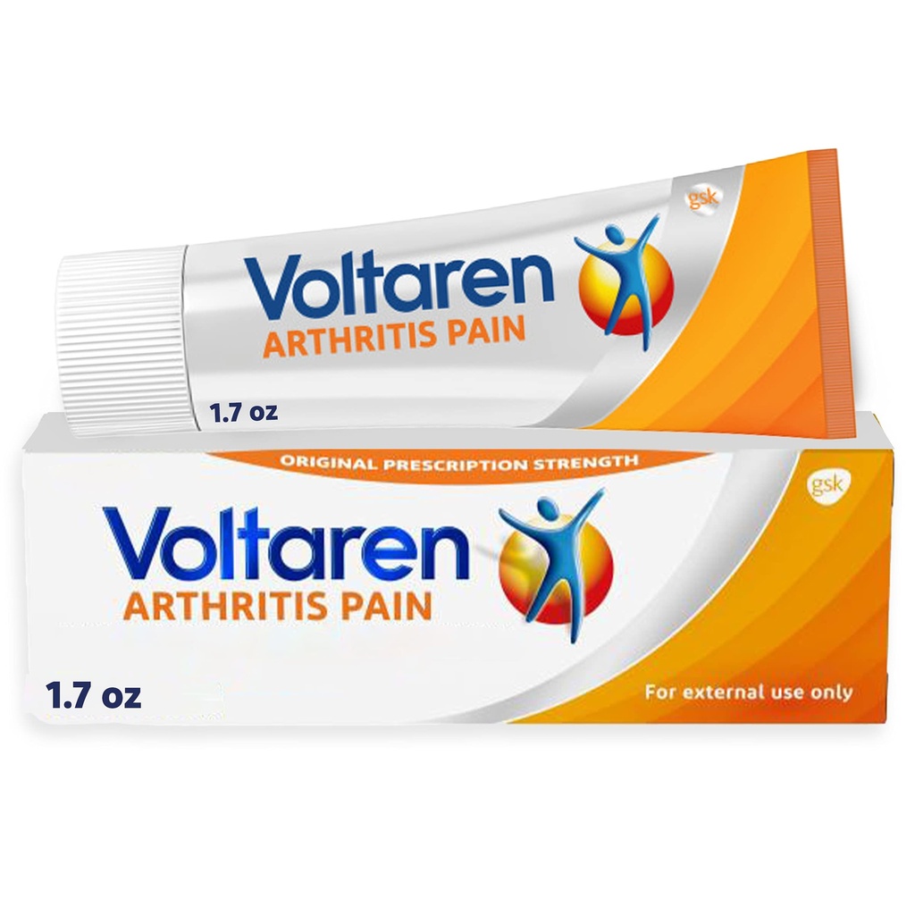 Voltaren Arthritis Pain Gel til kraftfuld tematisk arthritis Pain Relief med Diclofenac, Ingen recept påkrævet - 1,7 oz / 50 g Tube