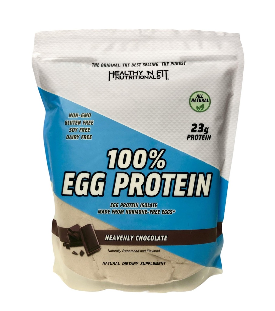 Sund 'N Fit 100% Egg Protein- Chocolate (12oz): 100% Egg White Protein Plus Natural Peptider. Naturligvis sødet, Zero Carb, Keto, Paleo Friendly