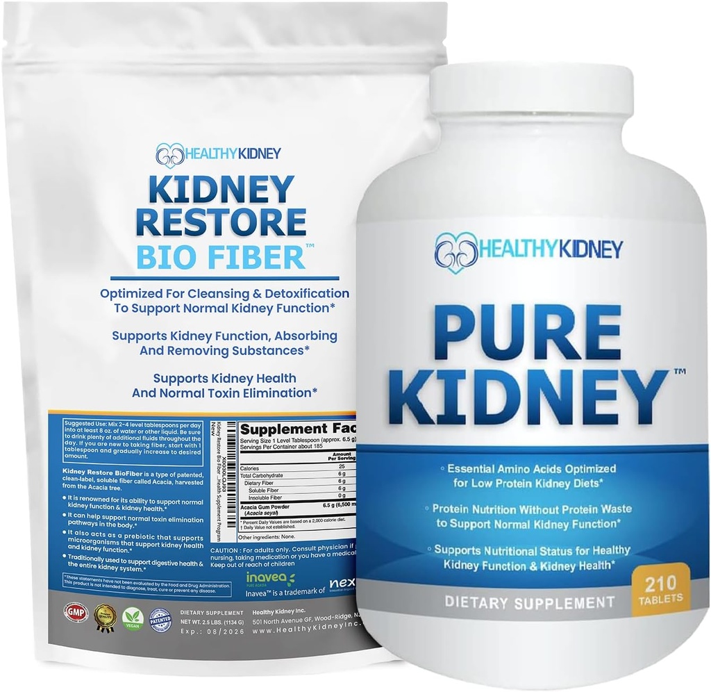 Nyre Gendanne Bio Fiber genoprettende Nyre Support og Nyre Rengøring En Nyre supplement til at fjerne affald & Pure Nyre sundhed supplement essentielle Aminosyrer Proteinpiller