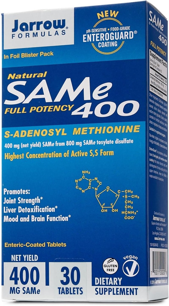 JARROW FORMULAS Sam- E 400 MG, 30 CT