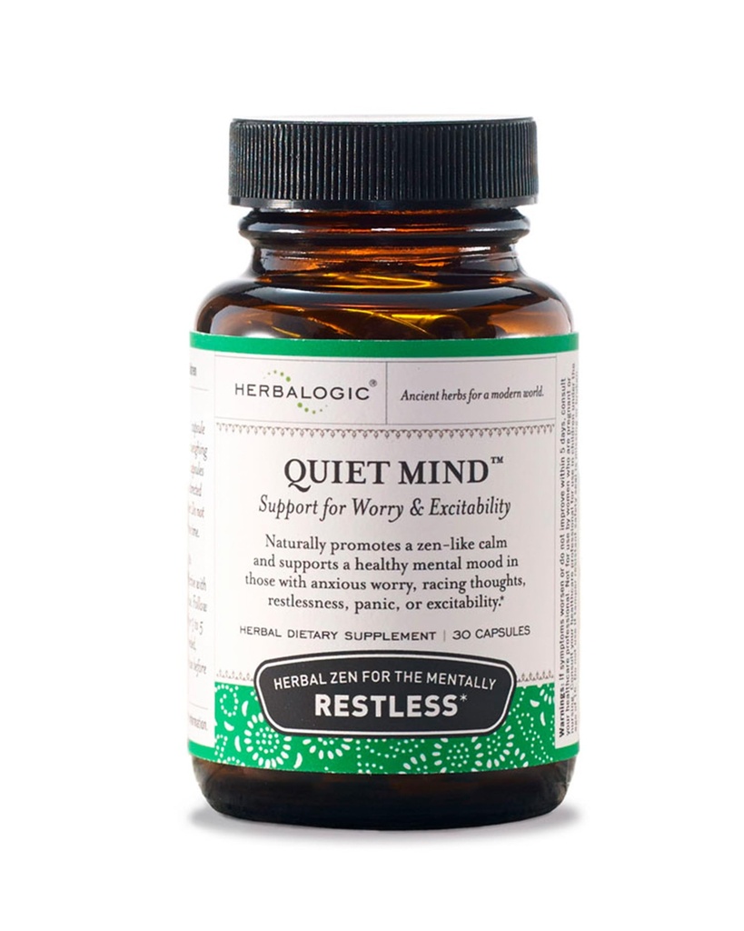 Herbalogic - stille sind Herb kapsler - Non-Sedating, fremmer en følelse af Zen- Like Calm - Eases Anxious Worry og Panicky Mood - Baseret på den traditionelle kinesiske formel GUI Pi Tang - 30 Cap Count