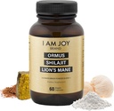 Jeg er Joy co. Ormus Shilajit Lions Mane - Ultimate Brain Power! Monoatomic 24k Gold - Den eneste blend af sin slags for energi, hukommelse, & fokus - 60 Veganske kapsler