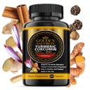 GOLDEN SAFFRON Gurkemeje supplement med bioperine, safran, kanel, og ingefær - høj potens, non-GMO, glutenfri supplement til en bedre effektivitet. Fremstillet i USA
