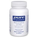 Ren indkapsling Resveratrol EXTRA - 100 mg Trans- Resveratrol - For Sund Cellulær og cardiovaskulær funktion * - Antioxidanter supplement - Non- GMO & Gluten Free - 60 kapsler
