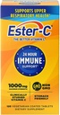 Ester- C vitamin C 1000 mg overtrukne tabletter, immunsystem booster, stomach- venligt supplement, 120 Tæl