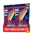 Vitalyte Electrolyte Powder Drink Mix, Isotonic Electrolyte Hydration Mix, Gluten Free Post Workout Powder Mix, Pack of 2, 35 oz. Hver, Fruit Punch Flavor