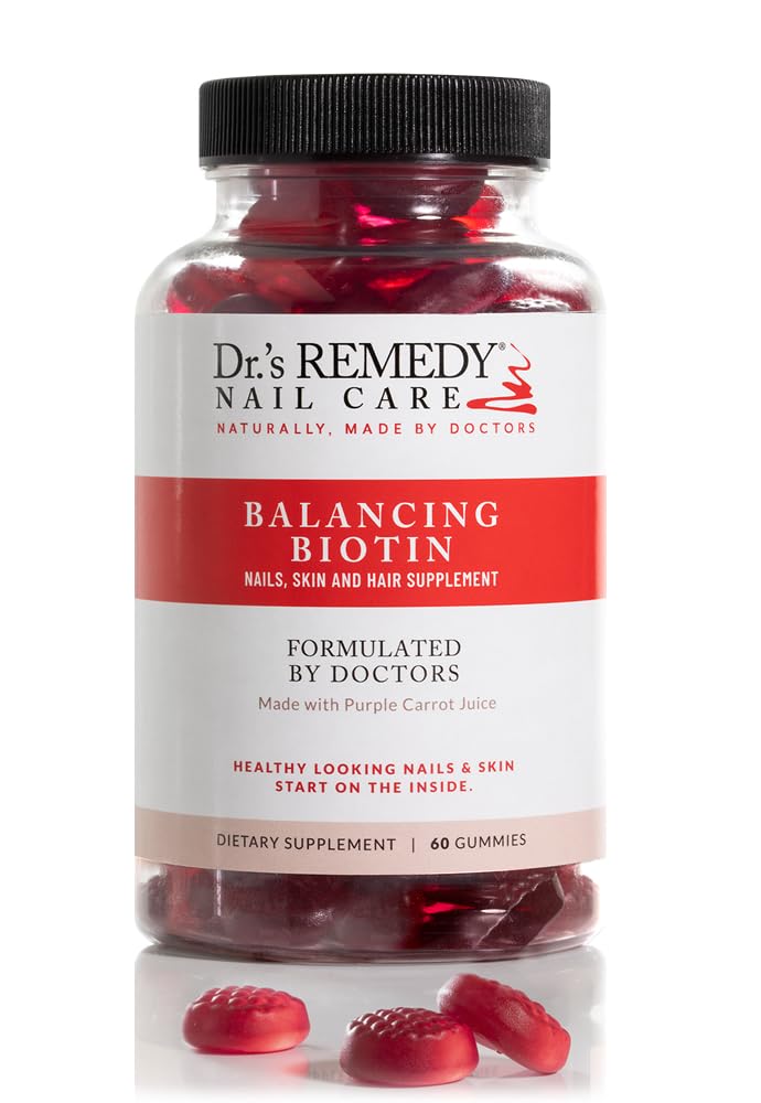 Dr. 's Remedy Biotin Gummies for Hår Hud og negle Vitaminer - 5.000 mcg Organic Vegan og Gluten Free