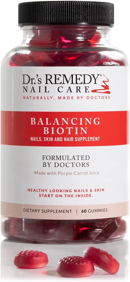 Dr.'s Remedy Biotin Gummies for Hair Skin and Nails Vitamins - 5,000 mcg Organic Vegan and Gluten Free