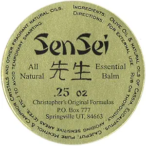 Christopher 's Original Formulas Salve Menthol Rub .25 oz