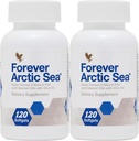 Forever Living - Arctic Sea Omega-3 Supplement - EPA og DHA Blend for hjerte, hjerne og øje sundhed - Gluten- Free - 240 Softgels (Pack of 2)