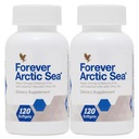 Forever Living - Arctic Sea Omega-3 Supplement - EPA og DHA Blend for hjerte, hjerne og øje sundhed - Gluten- Free - 240 Softgels (Pack of 2)