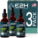 E2H Vegan flydende jod - thyreoideastøtte og kognitiv funktion - øge din stofskifte og energiniveauer - Vegan - ikke-GMO (3 flasker)