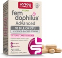 Jarrow Formulas Fem-Dophilus Advanced Vaginal & Digestive Probiotics 10 Billion CFU With 6 Clinically-Studied Strains, For Vaginal, Urinary Tract, Digestive & Immune Support, 30 Capsules, Shelf-Stable