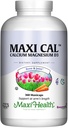 Maxi Health Calcium 1000 mg tillæg med D3- vitamin (1000 IE) og Magnesium (500 mg) - Knogler, tænder og fælles støtte til mænd og kvinder - 360 kapsler - Maxi Cal