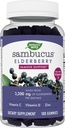 Nature 's Way Sambucus Elderberry Gummies - Immunsupport for børn og voksne * - Med Vitamin C, D3, Zink & Antioxidant Support * - Gluten Free & Vegetarian - 100 Gummies