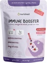 Kids Immunbooster med Elderberry, Acerola Cherry, Zink, Vitaminer C & D - Straight-to- mund pulver - 30 Servere - 2 Artikker