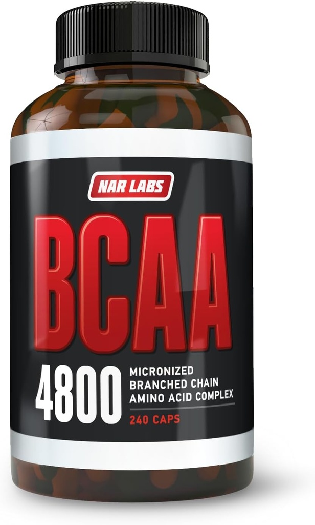 BCAA 4800 Beeg 124; Mikroniseret forgrenet kæde Amino Acids Note 124; Muscle Building & Recovery