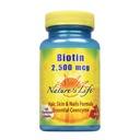Nature 's Life Biotin 2500mcg- 124; Sund hår, hud, negle & Metabolisme Support
