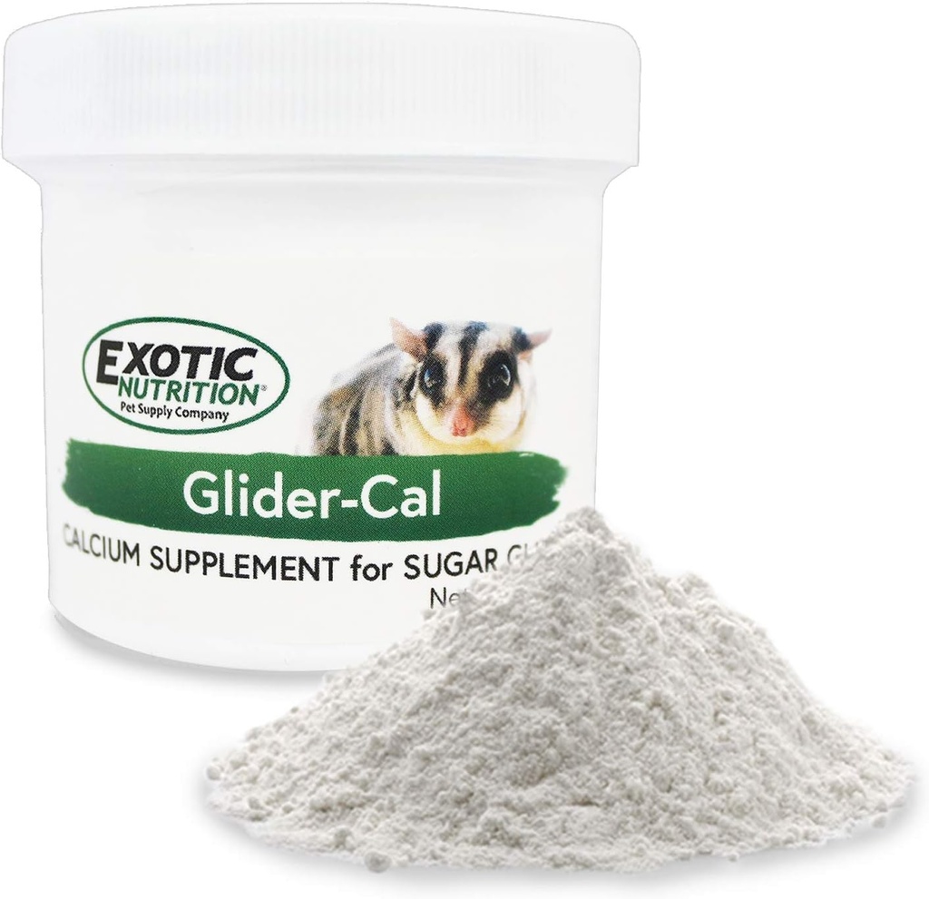 Exotic Nutrition Glider- Cal (3.5 oz.) - Calcium supplement for sukker gliders - Forhindrer Hind Leg Paralyse