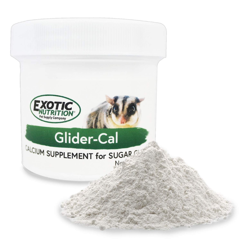 Exotic Nutrition Glider- Cal (3.5 oz.) - Calcium supplement for sukker gliders - Forhindrer Hind Leg Paralyse