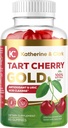 Katherine & Clark Tart Cherry Gold Montmorency Gummies - Tart Cherry Extract Gummies med Sellery Seed - fremmer sund syre niveauer til støtte fælles Relief - Vegan Made in The USA - 60 Greve