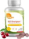 Zahler Energizer - Folate og B12 Supplement - Hurtig opløsning Cherry Flavor Lozenges Dual Vitamin Methylerede B12 & Folate tillæg med 1360 mcg folinsyre (360 Tæl)