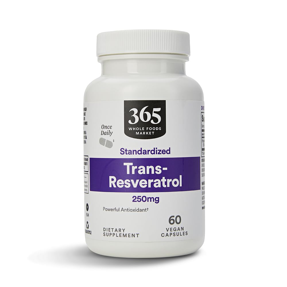 365 af Whole Foods Market, Transresveratrol 250Mg, 60 æg kapsler