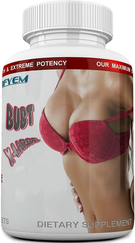 Bust X- Large Breast Udvidelsen, Bryst Enhancer, Bust Enhancement Pills - Nyd større, Fuller, Firmer Bryster. (Ikke en Brystcreme). 1 måneds forsyning