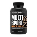 NutraBio Multisport for Mænd - Herre MultiVitamin - 33 Vitamin, Mineraler, Mikronæringsstoffer - Rig i antioxidanter - Understøtter Peak Atletisk ydeevne, Energi, Metabolisme (120 Vegetabilske kapsler)