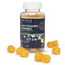 Partikel hud Vitamin Gummier, Gluten Gratis Dagligt tillæg for sund hudstøtte, Mænds Supplement Lavet med C-vitamin, Collagen, Biotin & Zink, Lemon Flavor, 60 Gummies, 1 Måned Supply