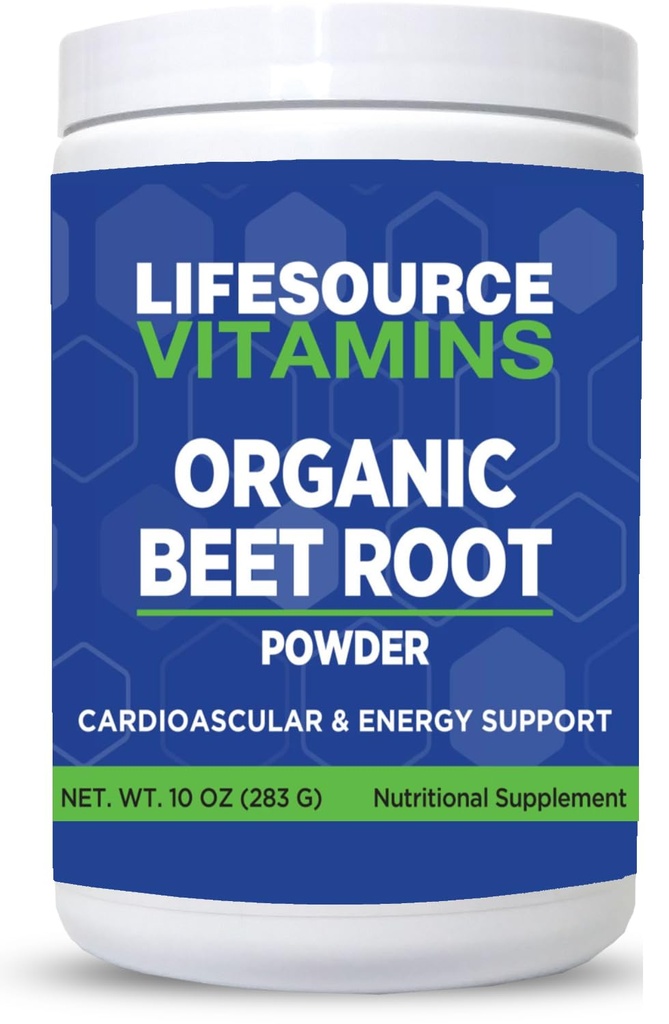 LifeSource Vitaminer Beet Root Powder - Økologisk 10 oz - 57 Servering - US California Beets - Non- GMO