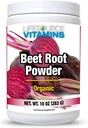 LifeSource Vitamins Beet Root Powder - Organic 10 oz - 57 Servings - US California Beets - Non-GMO