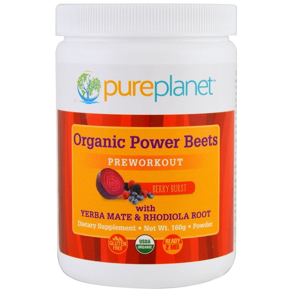 Pure Planet Organic Power Beets Fortræning Berry Burst 160 g