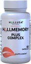 Hallusa Natural Brain Health Supplement - Ginkgo Biloba, B Vitamin & Cholin - Memory & Focus Support - Mental Clarity & Energy - Brain Booster for mænd og kvinder - 60 kapsler