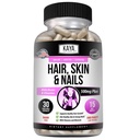Kaya Naturals Hår Skin Nail Kapsler med Biotin - Hår og hud vitaminer, D-vitamin B-12 A folinsyre Support, Hår Support Vitamin Supplement til Hår Hud Nails- 30 Count Kapsler