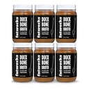 Fatworks Gourmet Cage- Free Duck Bone Broth, Traditional Flavor, Keto, Paleo, Collagen Rich, Preservating Free, 6 pakke med 15 oz. krukker