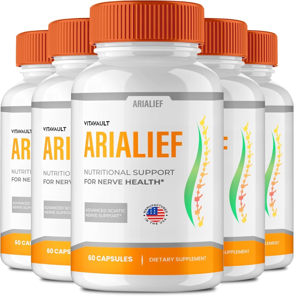 Arialief Brain Supplements for Memory and Focus Capsules, Aria LIEF Advanced Formel Brain Health Support Pills Maximum Strength Nootropics Arialief All Natural Support Pills Anmeldelser (5 Pack)