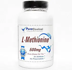 L- methionin 500 mg / / 180 kapsler / / Pure / / af PureControl kosttilskud