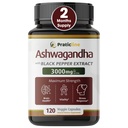 Ashwagandha Capsules 3000 mg - 120 Vegan Cap Lavet med Organic Ashwagandha Powder and Root Extract. Gluten Free. Fremstillet i USA