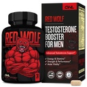 ONL Red Wolf Testosteron Booster for mænd - Ultimate Men 's Supplement for høj potens Endurance, Energi & Styrke - Testosteron Supplement for mænd - w / Tongkat Ali Male Enhancement - 30 Ct