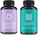 WellPath Zen Stress & Hormone Support Bundle - Herbal Stress Relief & Hormone Balance Kosttilskud - 60 Cts hver